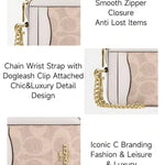 ESTUCHE DE CARTERA CON CREMALLERA MINI COACH